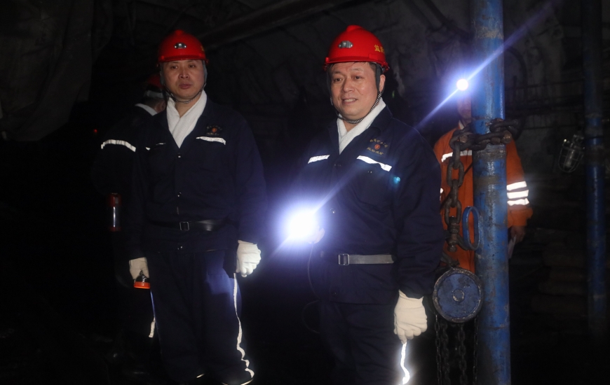 鮑衍勝到益新礦調研檢查工作